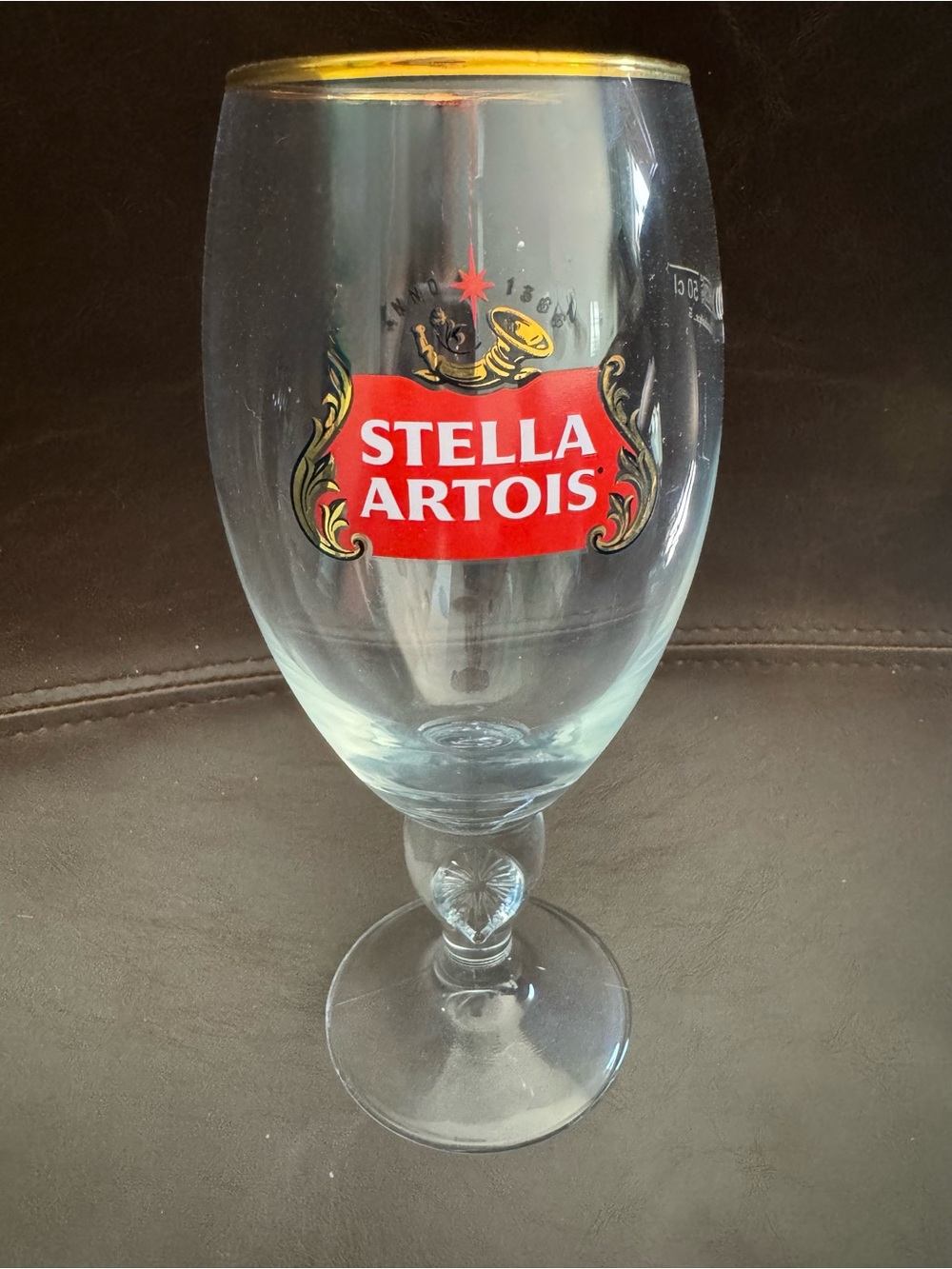 Stella Artois Gold-Rimmed Clear Beer Goblet 50cl